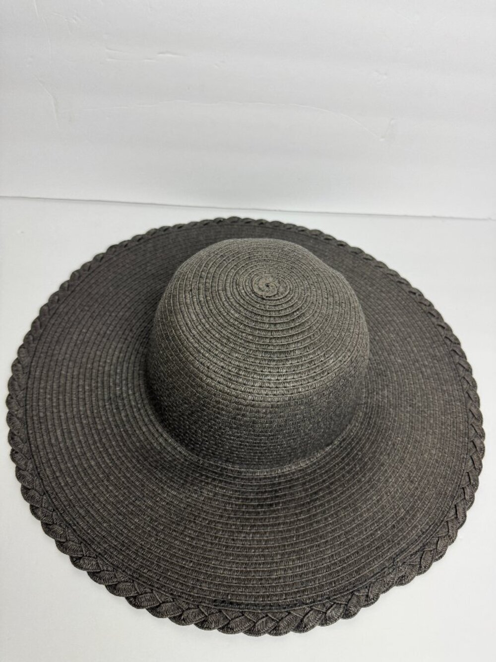 Nicole Marciano Sun Black Floppy 100% Straw Hat Brim